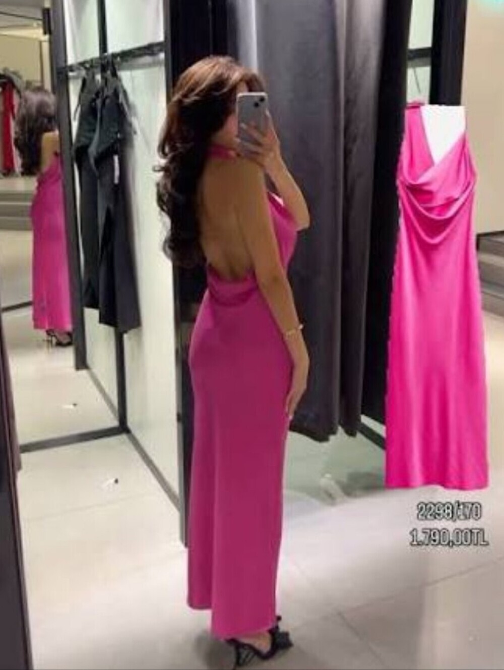 NWOT ZARA PINK DRESS- SIZE MEDIUM - Picture 3 of 6